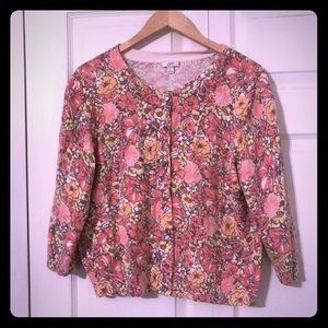 J. Jill 3/4 length sleeves sweater